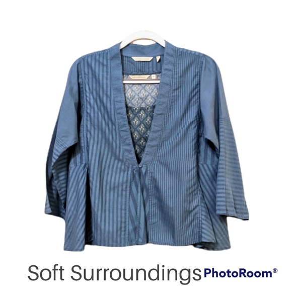 Soft Surroundings Commelina 2 piece top & Jacket AND Lee cropped pants - Picture 3 of 13